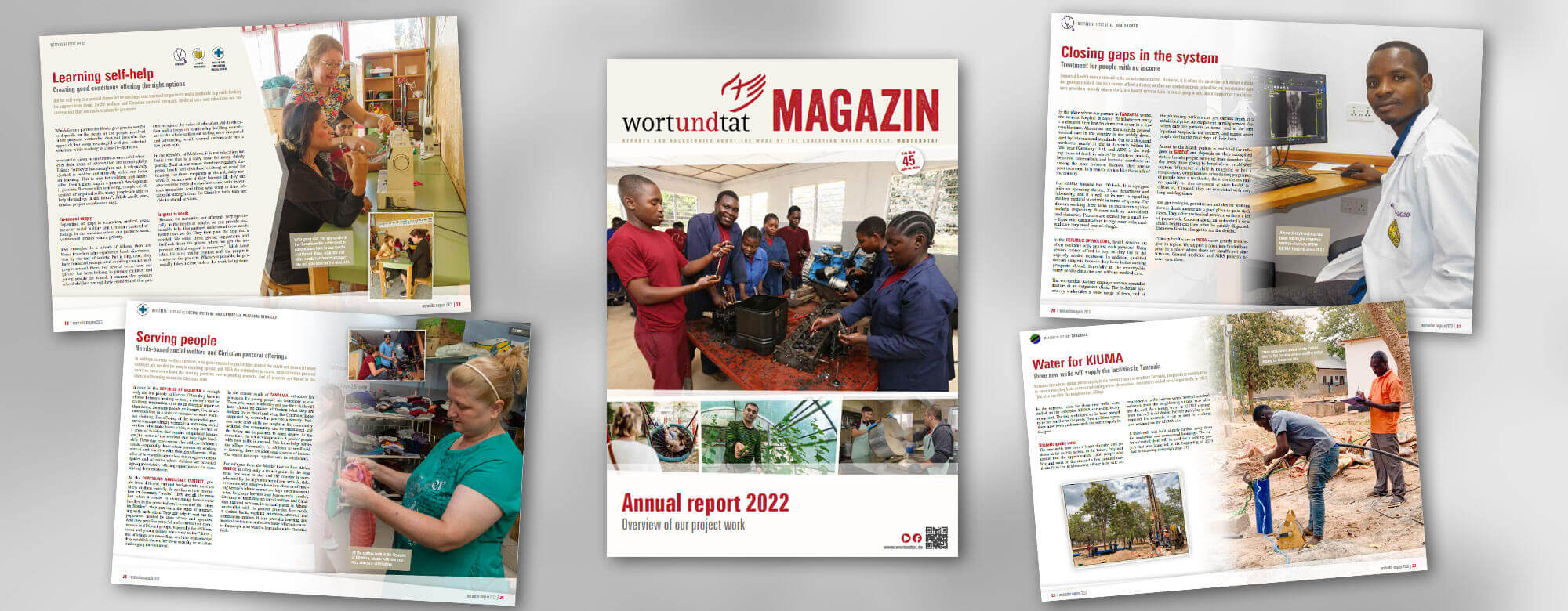 pages from the annual report of wortundtat in 2021